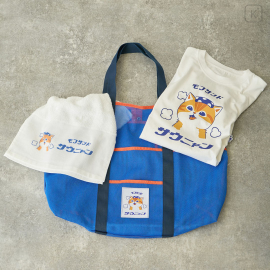 Japan Mofusand T-shirt (M) - Sauna Cat White - 3