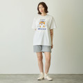 Japan Mofusand T-shirt (M) - Sauna Cat White - 7