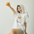 Japan Mofusand T-shirt (L) - Sauna Cat White - 4