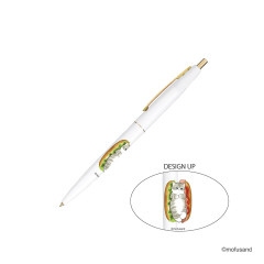 Japan Mofusand Clic Gold Ballpoint Pen - Mofumofu Bakery White