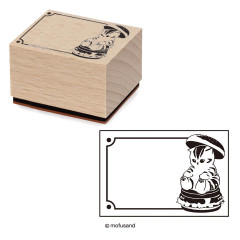 Japan Mofusand Wooden Stamp - Sitting Cute