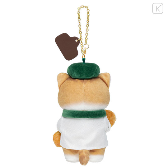 Japan Mofusand Mascot Keychain - Mofumofu Bakery Baker Cat Brown & White - 5