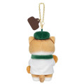 Japan Mofusand Mascot Keychain - Mofumofu Bakery Baker Cat Brown & White - 5