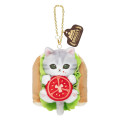 Japan Mofusand Mascot Keychain - Mofumofu Bakery Sandwich Meow - 1