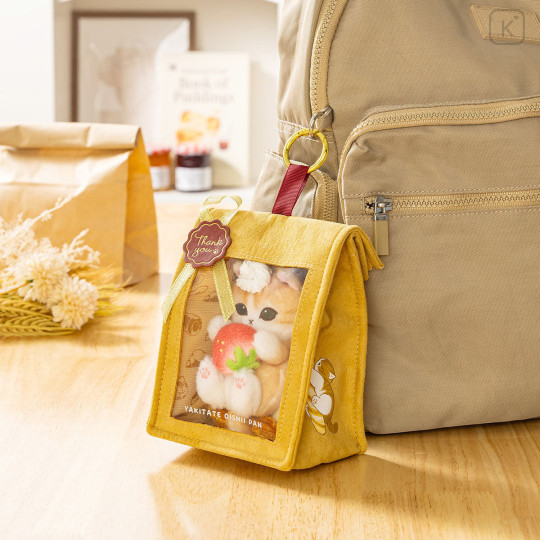 Japan Mofusand Mascot Keychain - Mofumofu Bakery Danish Meow Strawberry - 2