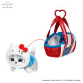 Japan Mofusand × Sanrio Cat Mascot in Outing Bag - Hello Kitty - 4