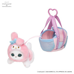 Japan Mofusand × Sanrio Cat Mascot in Outing Bag - My Melody