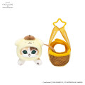 Japan Mofusand × Sanrio Cat Mascot in Outing Bag - Pompompurin - 5