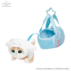 Japan Mofusand × Sanrio Cat Mascot in Outing Bag - Cinnamoroll