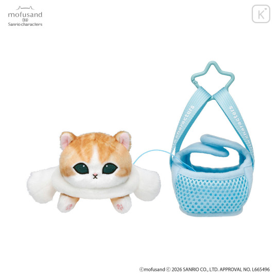 Japan Mofusand × Sanrio Cat Mascot in Outing Bag - Cinnamoroll - 6