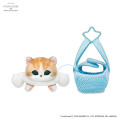 Japan Mofusand × Sanrio Cat Mascot in Outing Bag - Cinnamoroll - 6