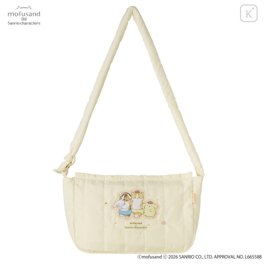 Japan Mofusand × Sanrio Fluffy Quilted Bag - Cinnamoroll & Pompompurin - 3