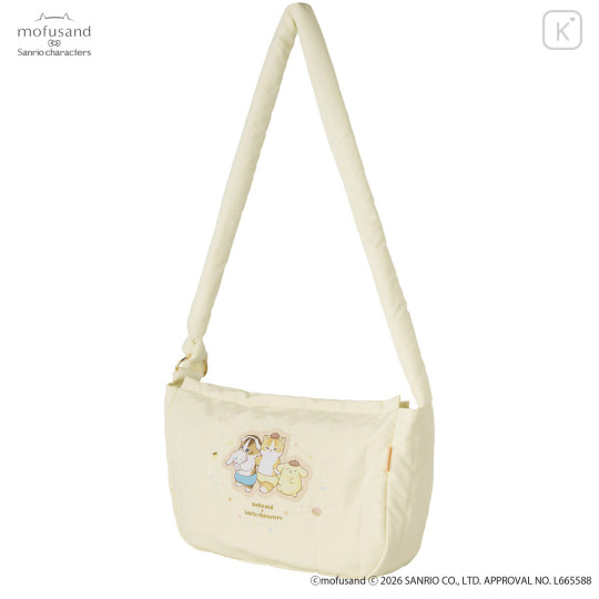 Japan Mofusand × Sanrio Fluffy Quilted Bag - Cinnamoroll & Pompompurin - 6
