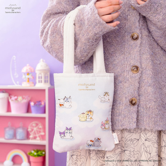 Japan Mofusand × Sanrio Tote Bag - Everyone - 2