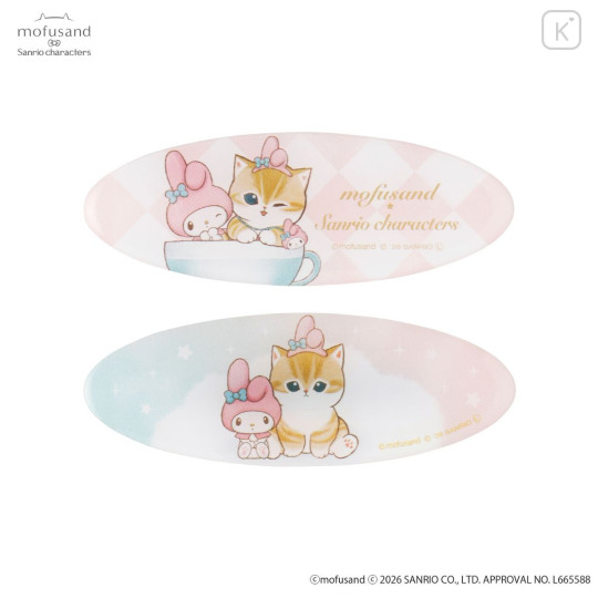 Japan Mofusand × Sanrio Oval Clip Set - My Melody - 1