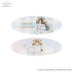 Japan Mofusand × Sanrio Oval Clip Set - Cinnamoroll