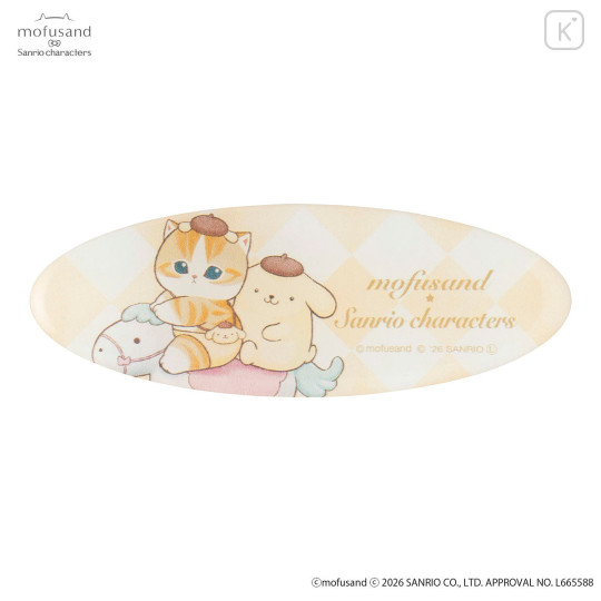 Japan Mofusand × Sanrio Oval Clip Set - Pompompurin - 4