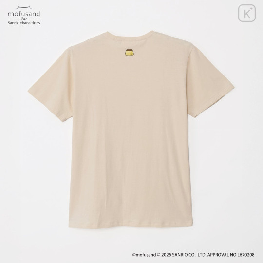 Japan Mofusand × Sanrio T-shirt (M) - Pompompurin : Pale Yellow - 4