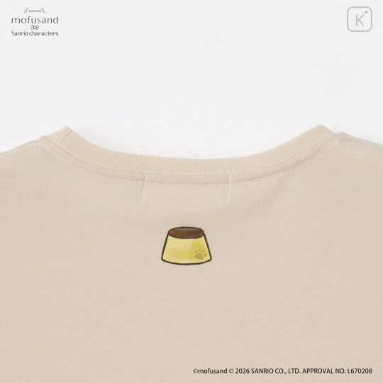 Japan Mofusand × Sanrio T-shirt (M) - Pompompurin : Pale Yellow - 6