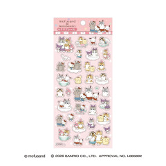 Japan Mofusand × Sanrio Clear Sticker - mofusand : Amusement Park
