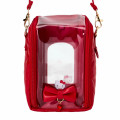 Japan Sanrio Original Clear Window Pouch - Hello Kitty : Enjoy Idol Ribbon - 2