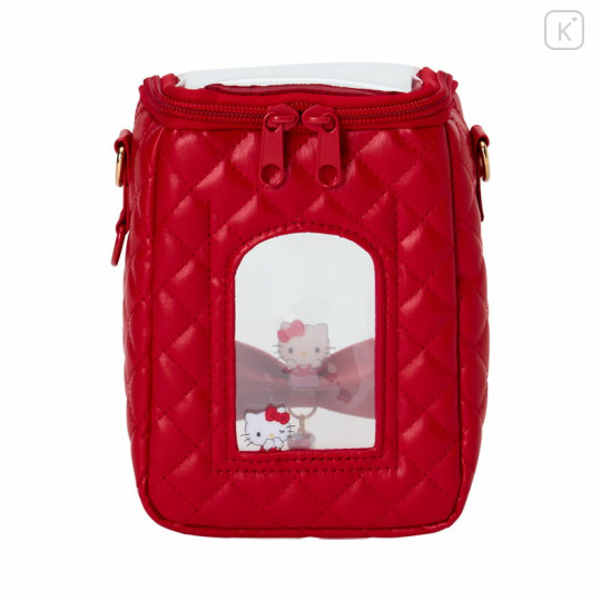Japan Sanrio Original Clear Window Pouch - Hello Kitty : Enjoy Idol Ribbon - 3
