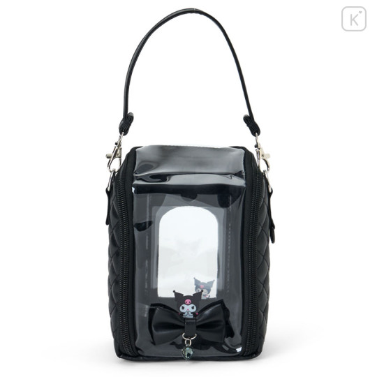 Japan Sanrio Original Clear Window Pouch - Kuromi : Enjoy Idol Ribbon - 1