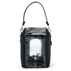 Japan Sanrio Original Clear Window Pouch - Kuromi : Enjoy Idol Ribbon