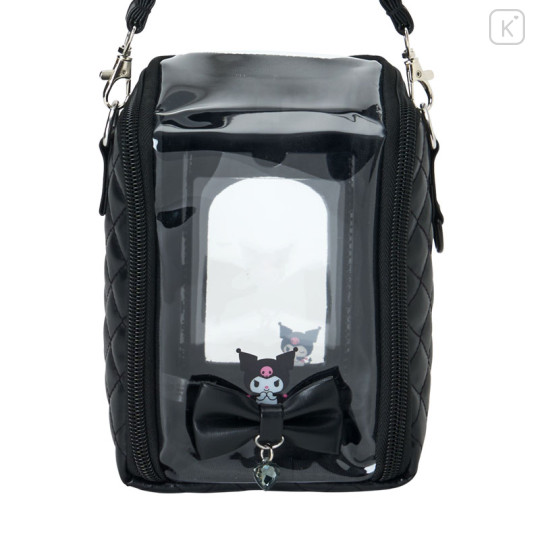 Japan Sanrio Original Clear Window Pouch - Kuromi : Enjoy Idol Ribbon - 2