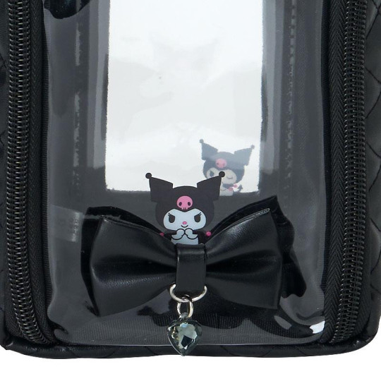 Japan Sanrio Original Clear Window Pouch - Kuromi : Enjoy Idol Ribbon - 6