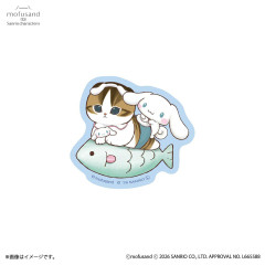 Japan Mofusand × Sanrio Smartphone Sticker - Cinnamoroll