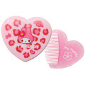 Japan Sanrio Heart-shaped Mirror & Comb - My Melody : Y2K Leopard - 1