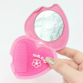 Japan Sanrio Heart-shaped Mirror & Comb - Hello Kitty : Y2K Leopard - 2