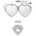 Japan Sanrio Locket Mirror Keychain - Hello Kitty : Monochrome - 2