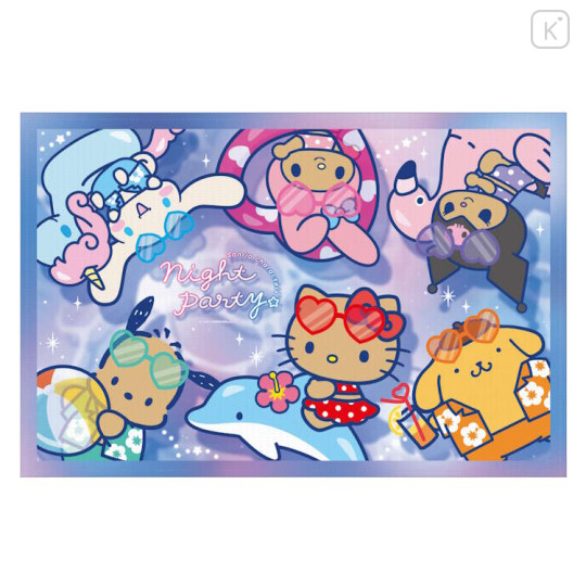 Japan Sanrio Picnic Blanket Leisure Sheet - Characters Swimsuit Tan Night Party - 1
