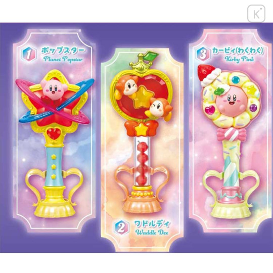 Japan Kirby Re-Ment Miniature Figure Full Set - Kirby's Adventure Twinkle Wand Magic Stand - 2