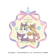 Japan Mofusand × Sanrio Travel Sticker - Kuromi & My Melody : Amusement Park