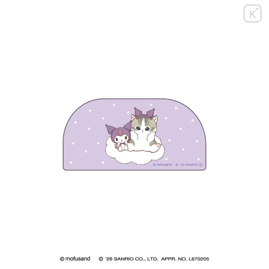 Japan Mofusand × Sanrio Acrylic Clip - Kuromi - 1