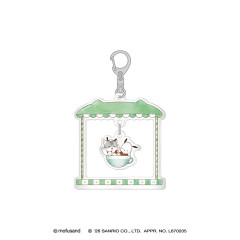 Japan Mofusand × Sanrio Swinging Acrylic Keychain - Pochacco