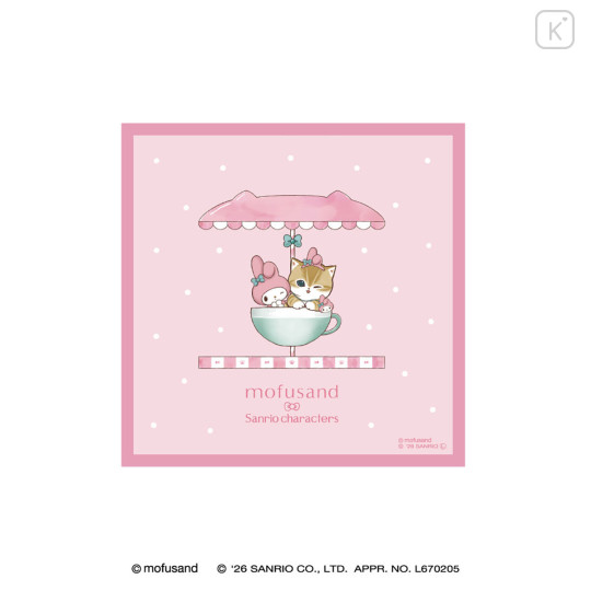 Japan Mofusand × Sanrio Mini Towel - My Melody - 1