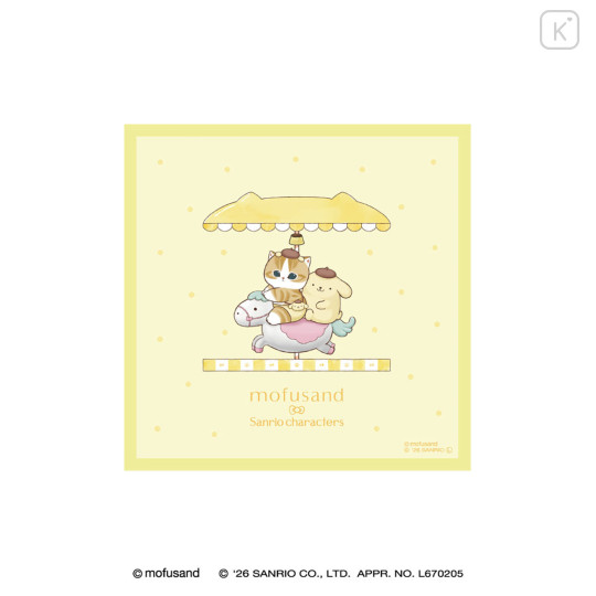 Japan Mofusand × Sanrio Mini Towel - Pompompurin - 1