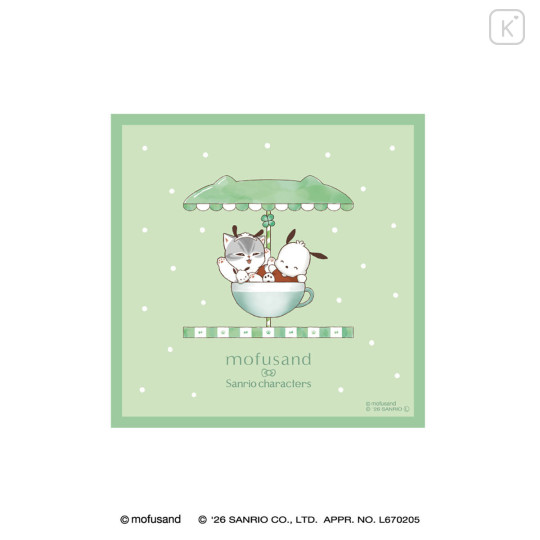 Japan Mofusand × Sanrio Mini Towel - Pochacco - 1