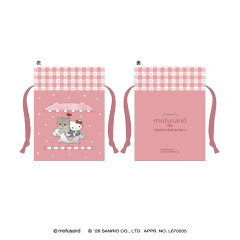 Japan Mofusand × Sanrio Mini Drawstring Bag - Hello Kitty