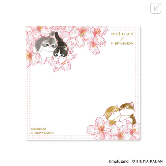 Japan Mofusand Hibiya Kadan Square Sticky Notes - Pink - 1