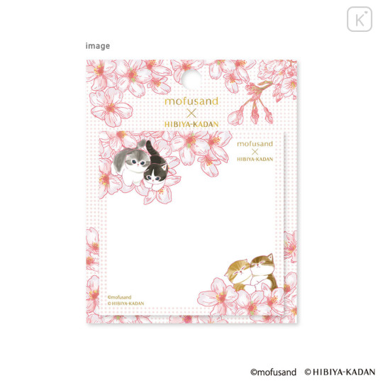 Japan Mofusand Hibiya Kadan Square Sticky Notes - Pink - 2