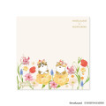 Japan Mofusand Hibiya Kadan Square Sticky Notes - Beige - 1
