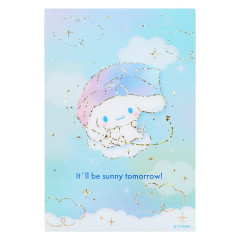 Japan Sanrio Greeting Card - Cinnamoroll : Clear Gold Foil I'll Be Sunny Tomorrow