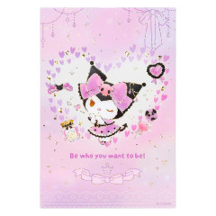 Japan Sanrio Greeting Card - Kuromi : Clear Gold Foil Be Who You Want To Be