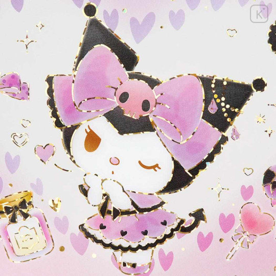 Japan Sanrio Greeting Card - Kuromi : Clear Gold Foil Be Who You Want To Be - 2