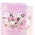 Japan Sanrio Greeting Card - Kuromi : Clear Gold Foil Be Who You Want To Be - 3